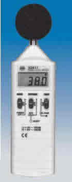 Medidor de decibelios 3 en 1 Lector de nivel de sonido + humedad y  temperatura, medidor de ruido en el aula, rea de decibelios